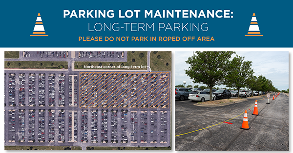 Map of long term parking